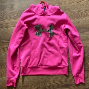 UA hot pink Coldgear Hoodie